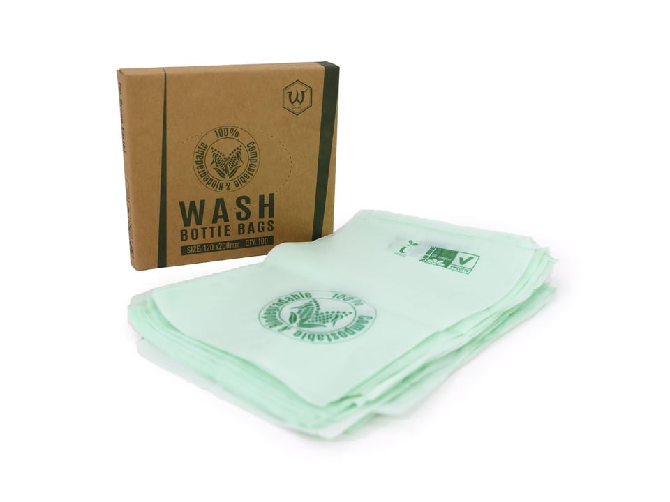 Biodegradable Tattoo Wash Bottle Bags 120*200mm 100 Adet