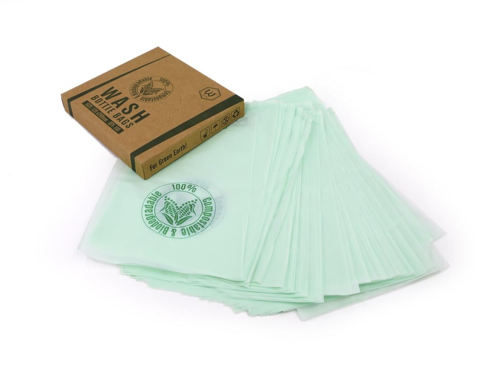 Biodegradable Tattoo Wash Bottle Bags 120*200mm 100 Adet