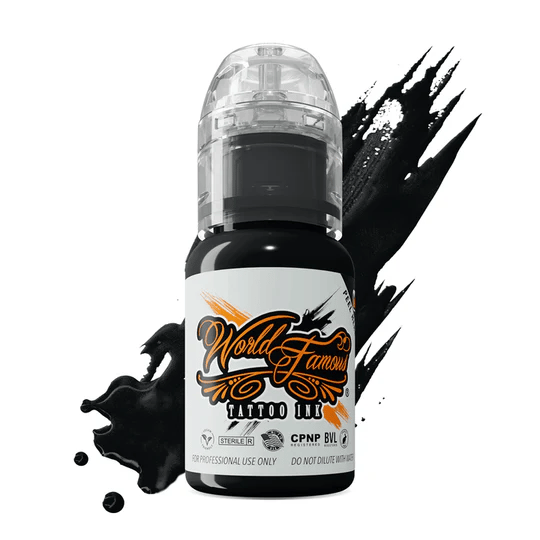 Must Haves 12 Bottle Ink Set - World Famous Ink Dövme Boyası - 1/2oz (12 color )