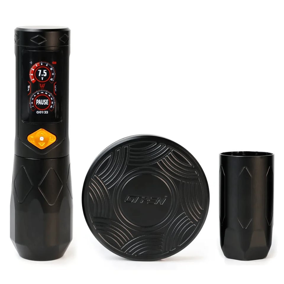 Ava GTR Adjustable Stroke Kablosuz Dövme Makinesi Black - SET