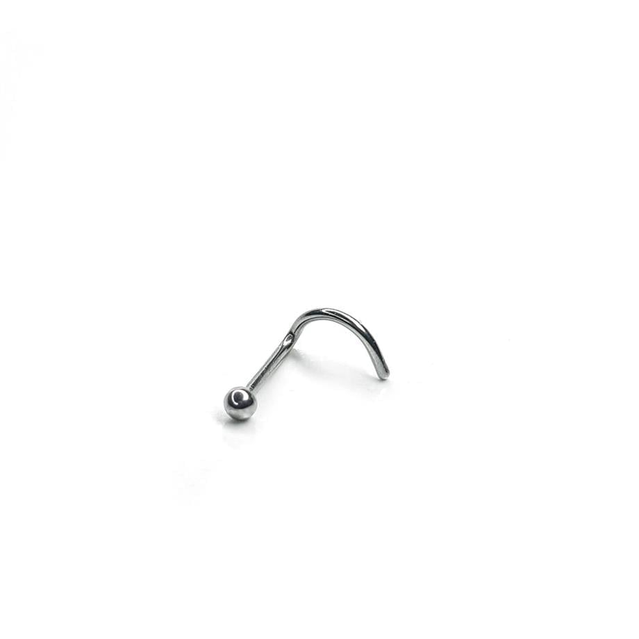 Cerrahi Çelik Silver Bar Hızma Piercing (8mm)
