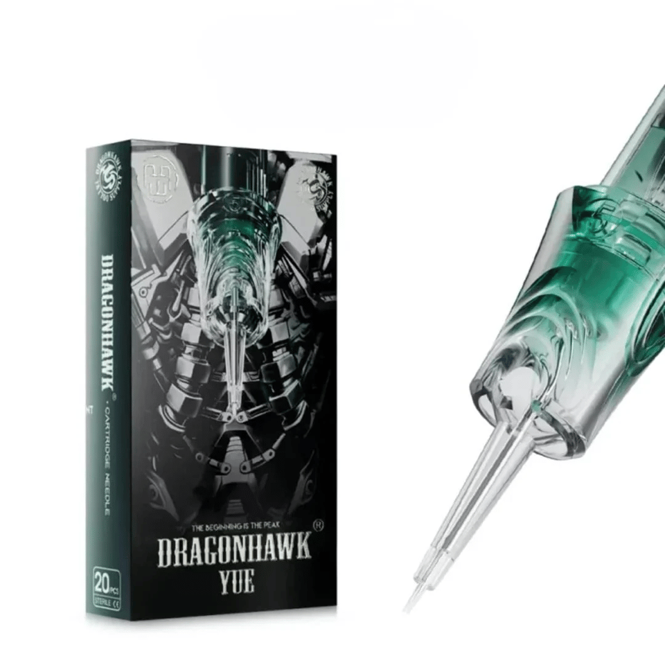 Dragonhawk Yue 1009 RM-2 9 RM 0.30 mm Round Magnum Medium Taper Kartuş Dövme İğnesi 20 Adet