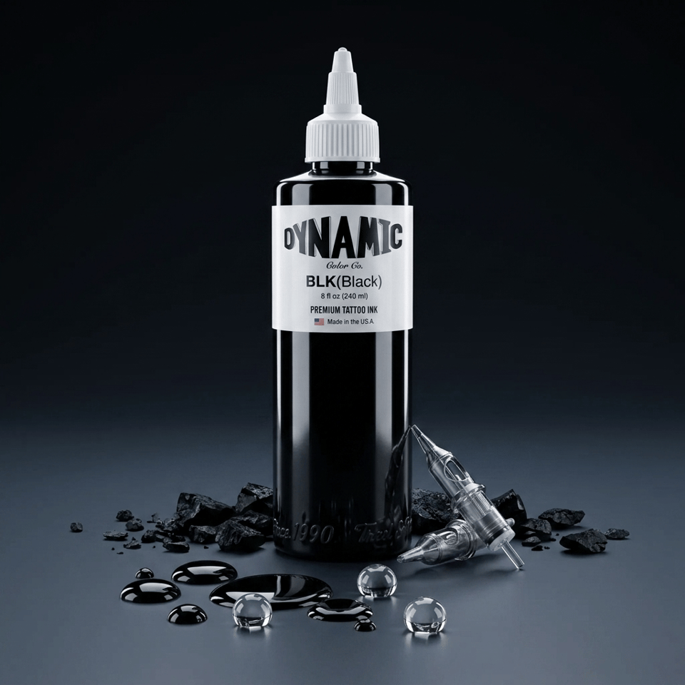 Dynamic Black Siyah Dövme Boyası 8oz - 240ml