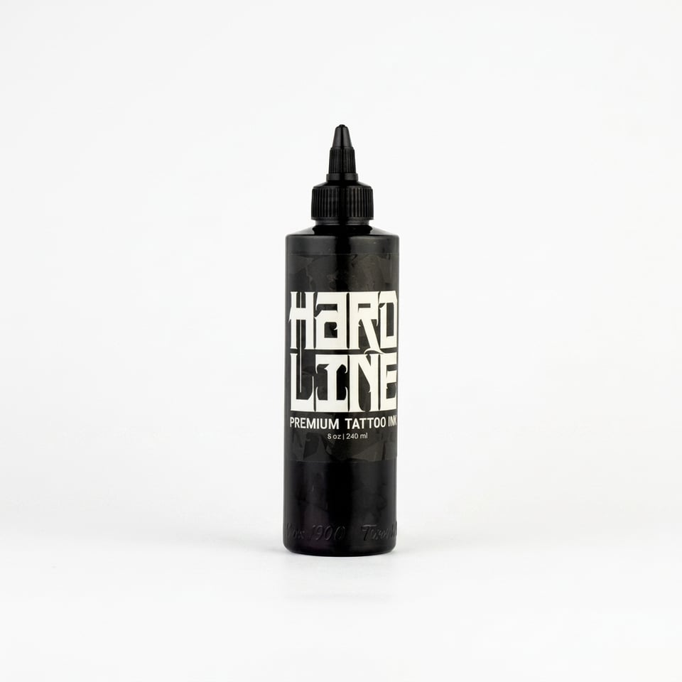 Dynamic Color Black HardLine Siyah Dövme Boyası 8oz - 240ml