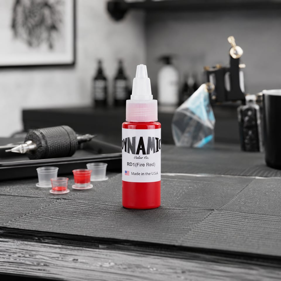 Dynamic Fire Red Kırmızı Dövme Boyası 1oz - 30ml