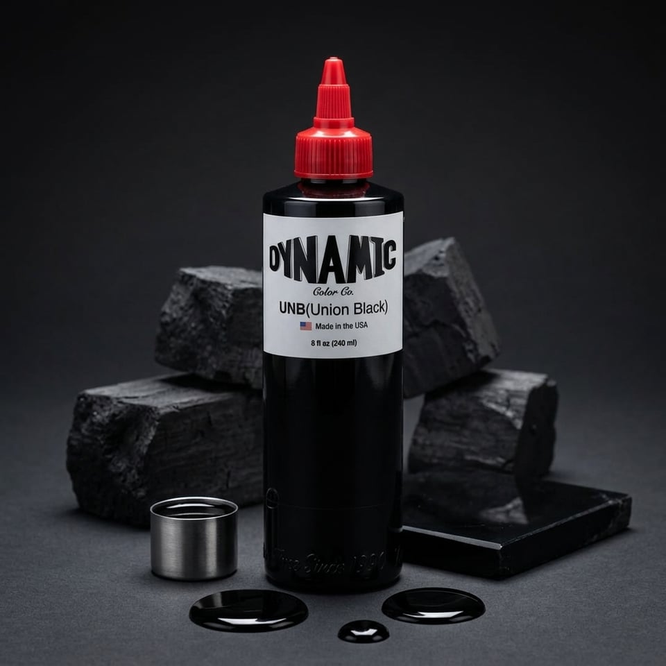 Dynamic Union Black Siyah Dövme Boyası 8oz - 240ml