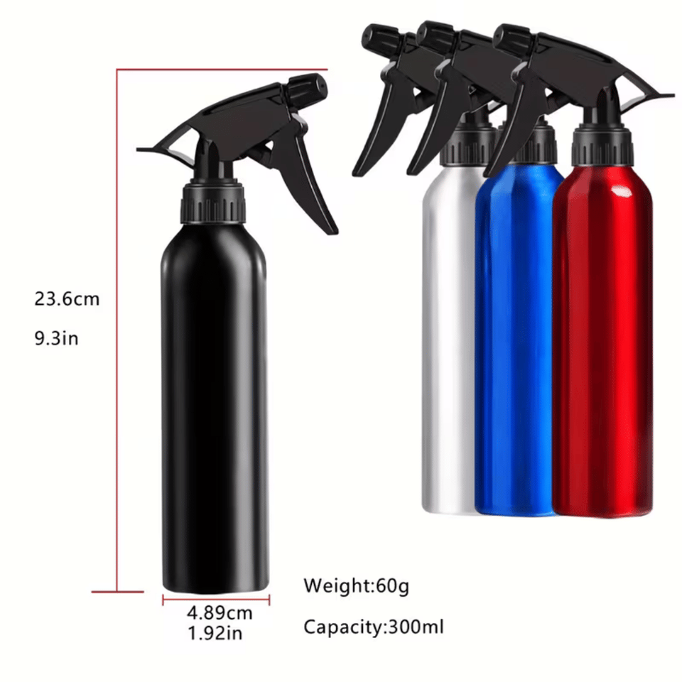 Sprey Temizleme Şişesi 300ml Siyah - Tattoo Bottle