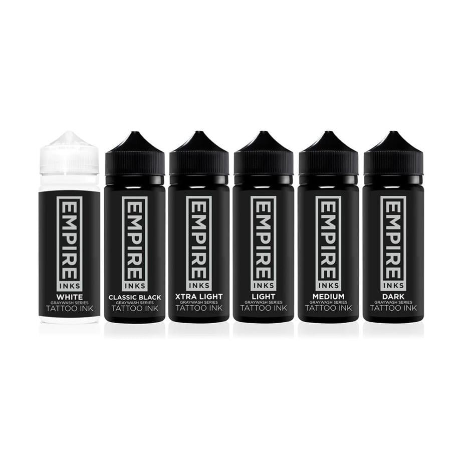 Empire Inks Graywash Series - 6 Bottle Full Set - 2oz/60ml