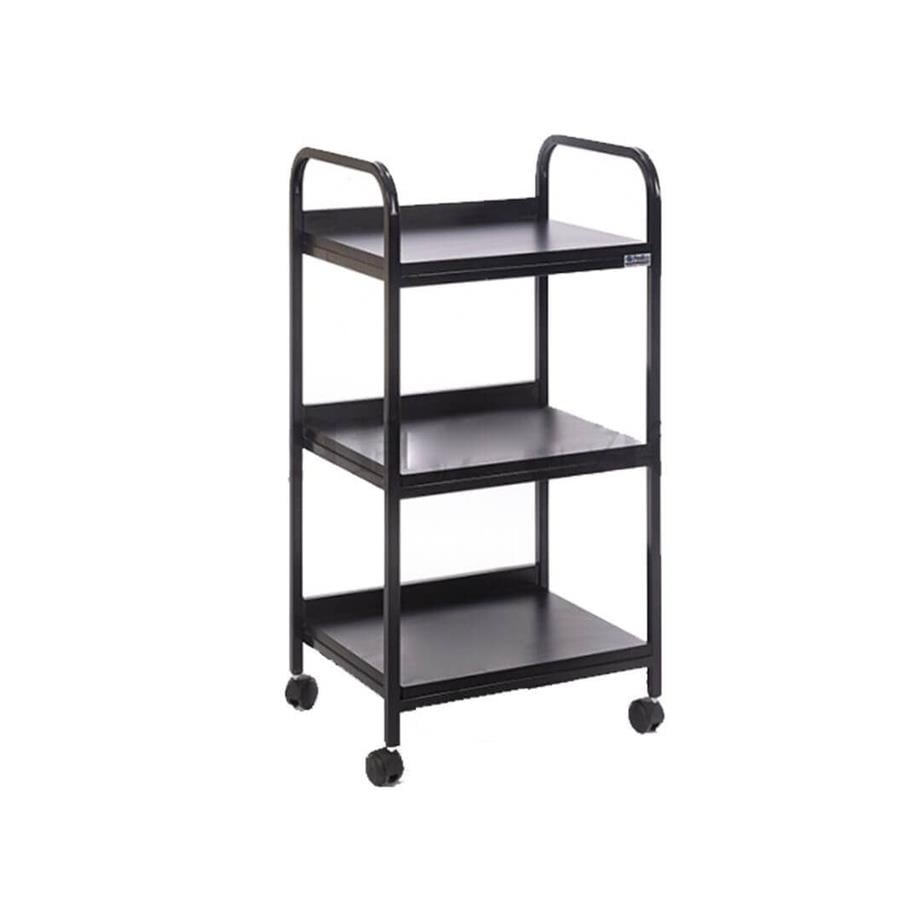 Etejer Üç Raflı Stüdyo Setup Masası Siyah Metal