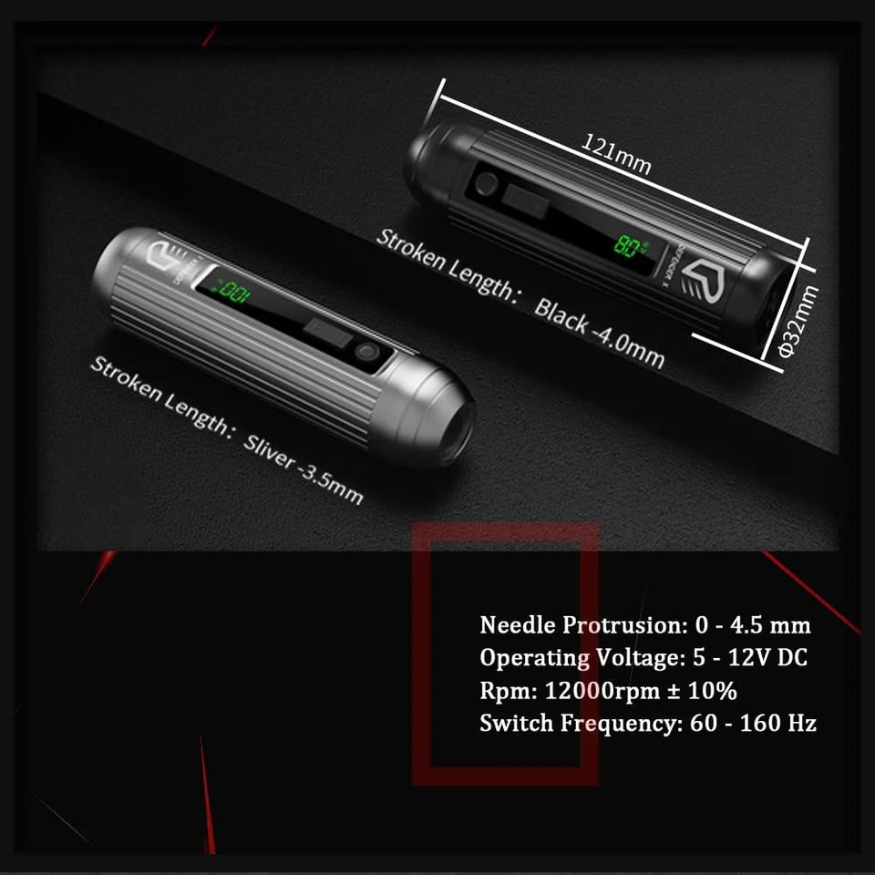 EZ Defender X Black 4.0mm Wireless Pen Machine