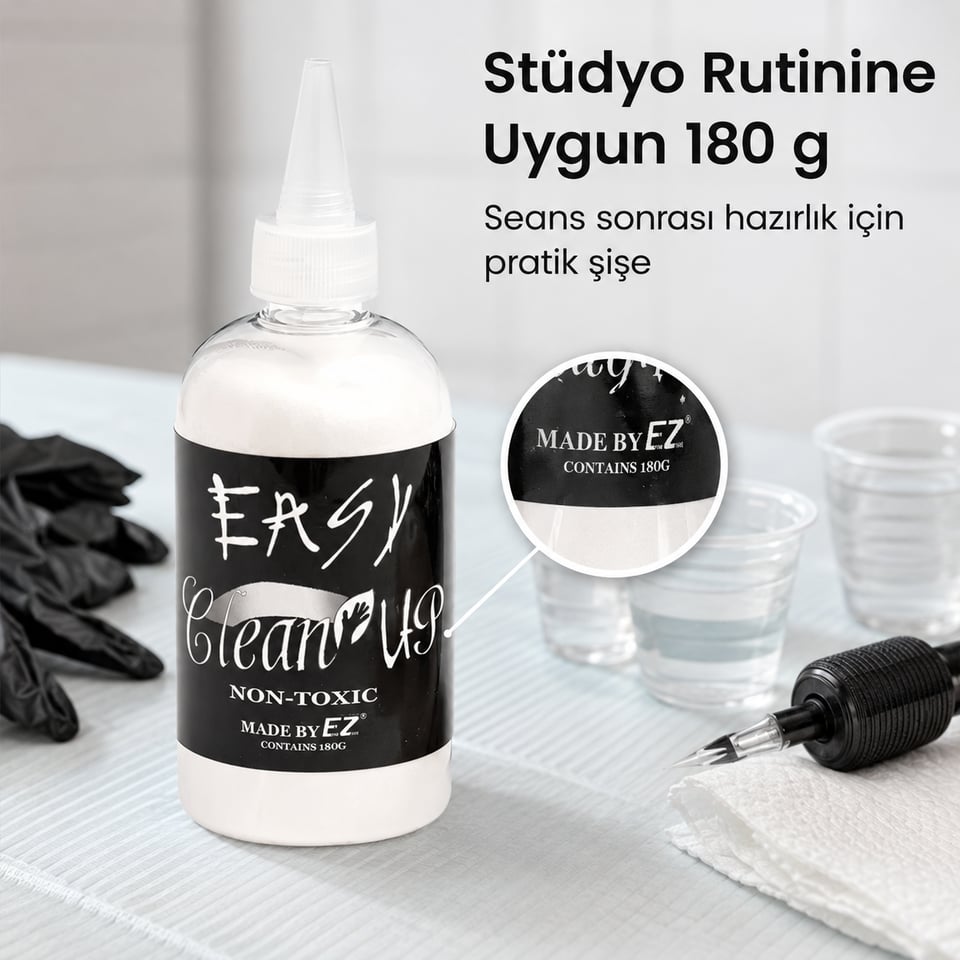 EZ Easy Clean Up White 180g Dövme Mürekkep Katılaştırıcı