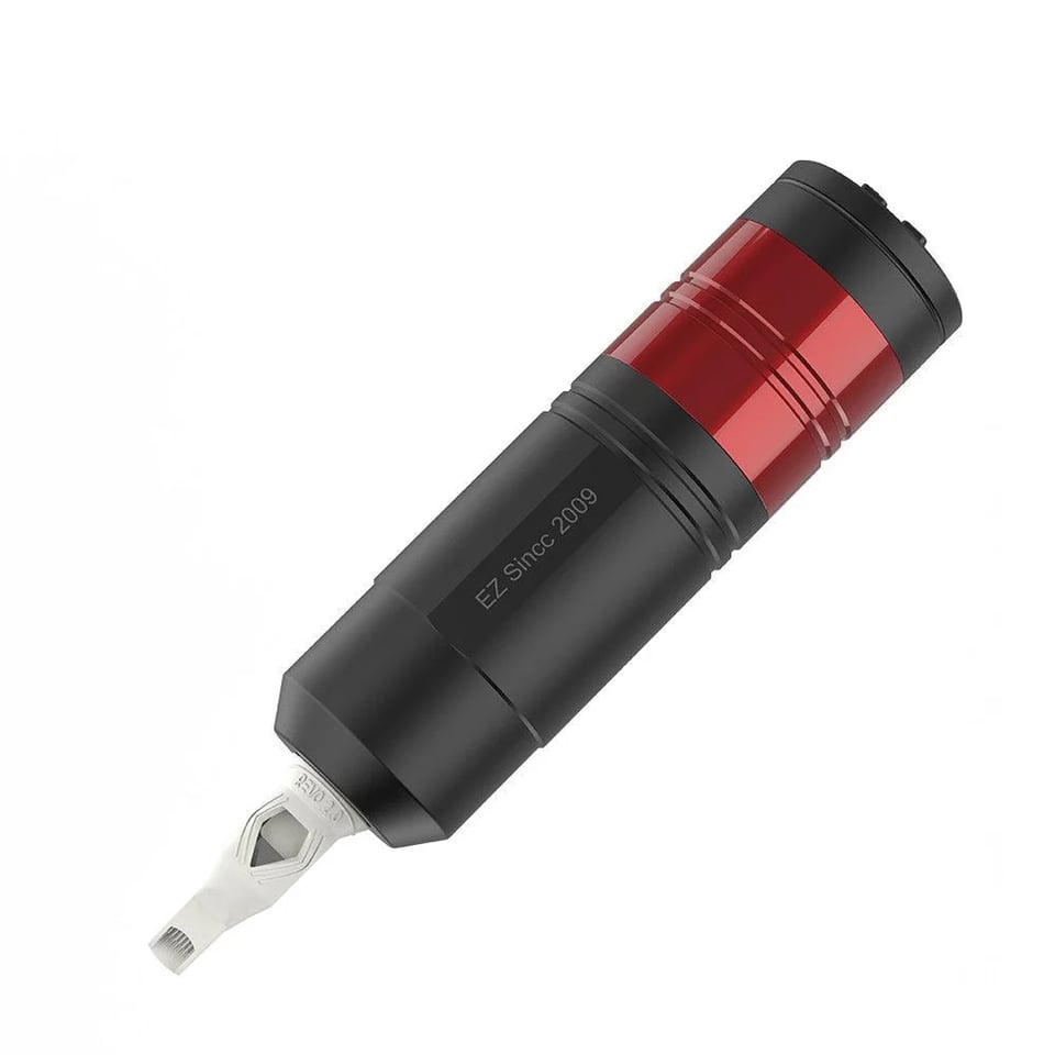 EZ EvoTech S Red Wireless Battery 4.0mm Directly Drive System Tattoo Pen Machine