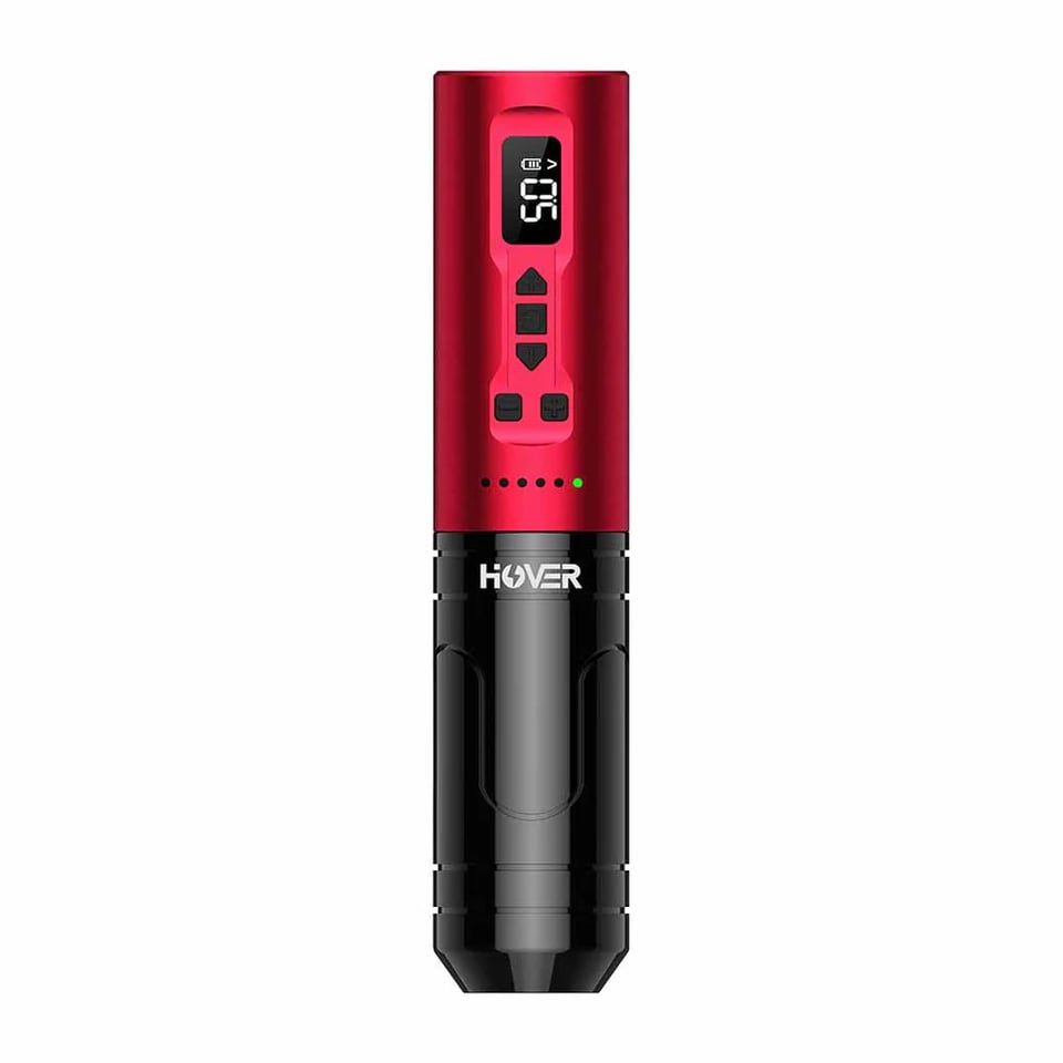 EZ Hover Mattle Red FM Dotwork Wireless Battery Tattoo Pen Machine