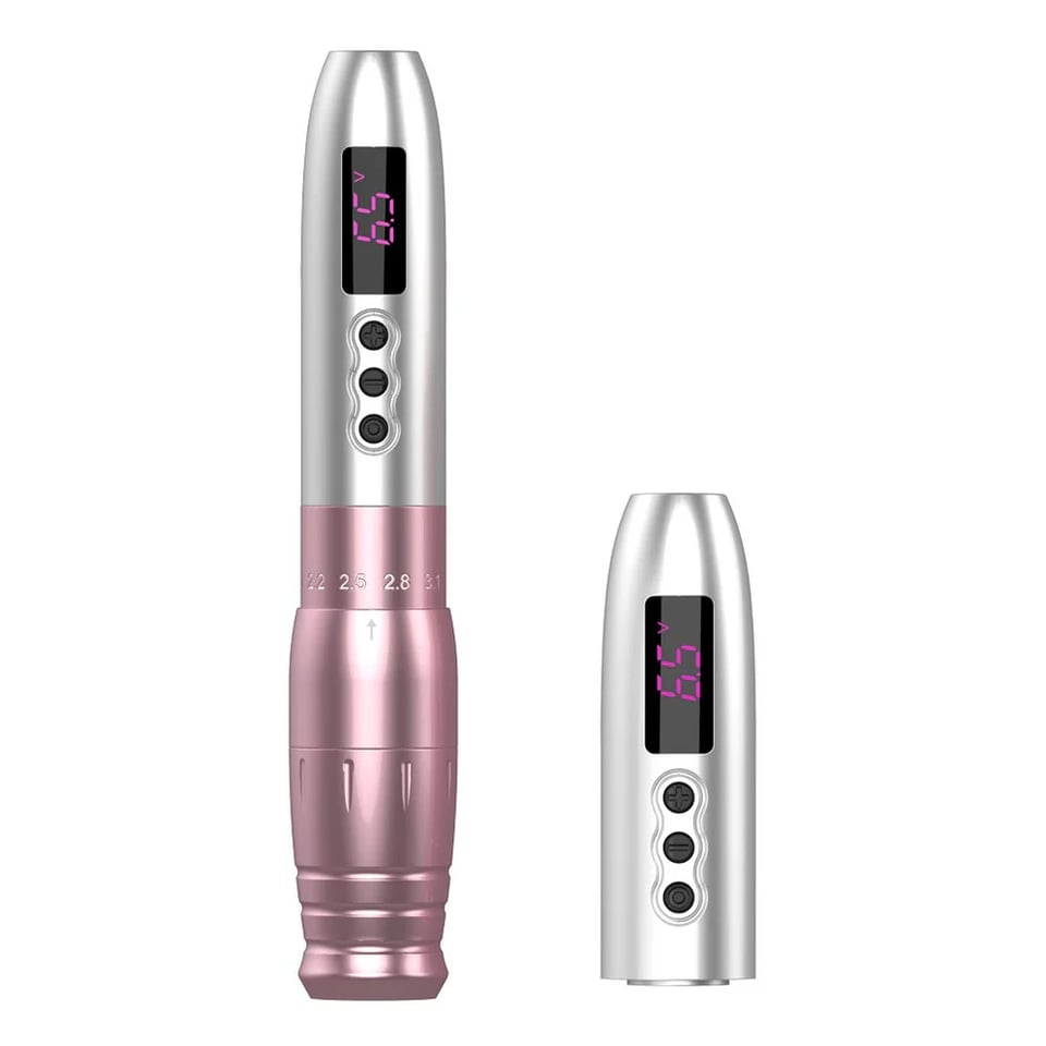 EZ Lola Air Pro Pink Wireless Battery Permanent Makeup Pen Machine X2 Power