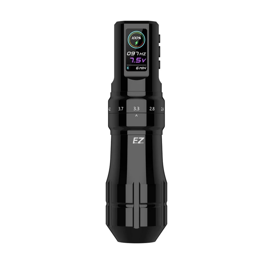 EZ P3 Pro Gloss Black Wireless Battery Tattoo Pen Machine