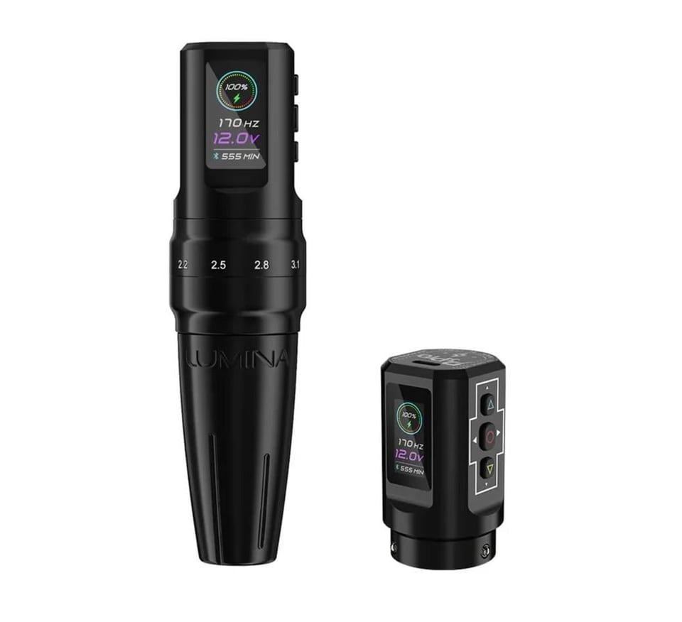 EZ P3 Pro Lumina Black Wireless Battery Adjustable Stroke Tattoo Machine