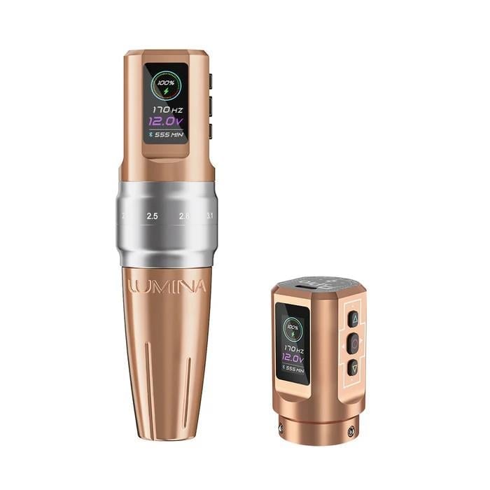 EZ P3 Pro Lumina Rose Gold Wireless Battery Adjustable Stroke Tattoo Machine