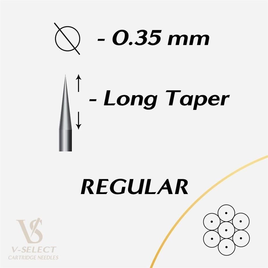 Ez V-Select 1209 RL Kartuş Dövme İğnesi - Round Liner Long Taper
