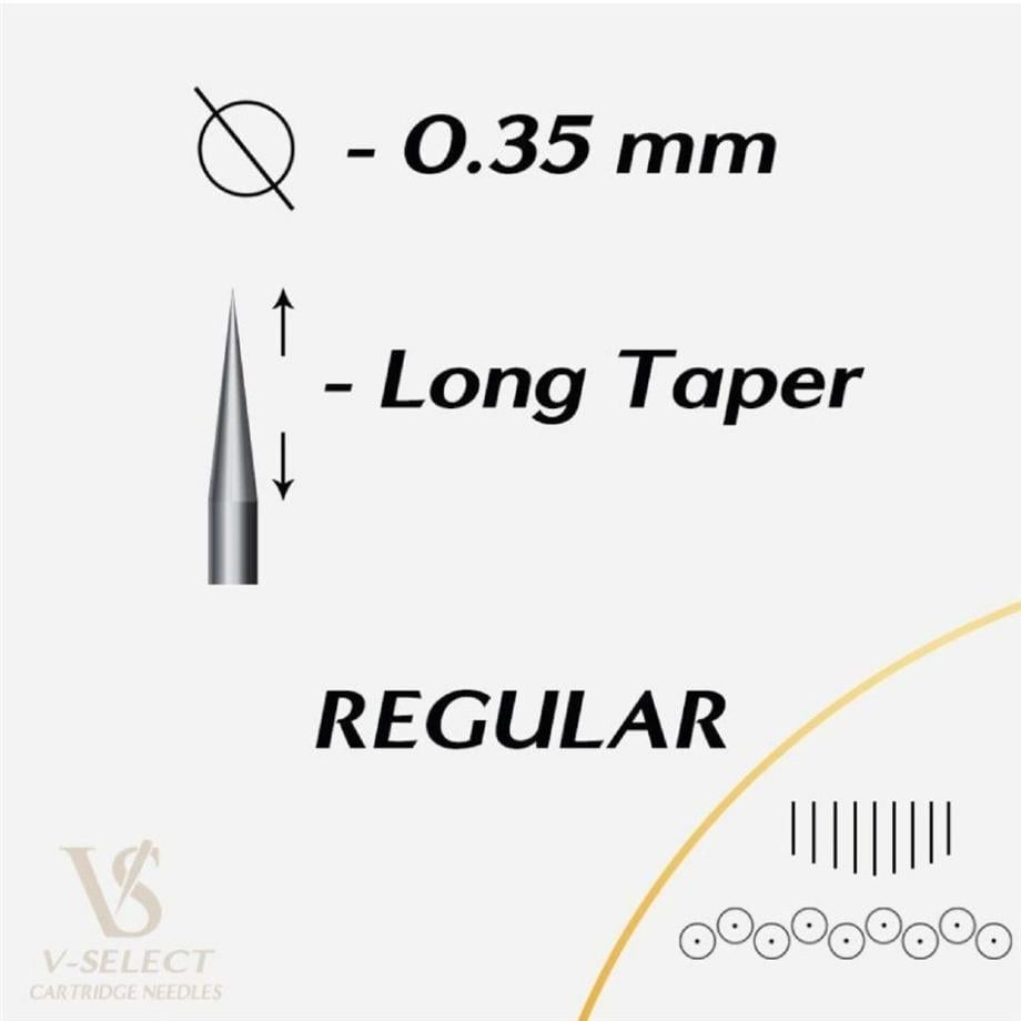 Ez V-Select 1221 M1C Kartuş Dövme İğnesi - Curved Magnum Long Taper Bugpin