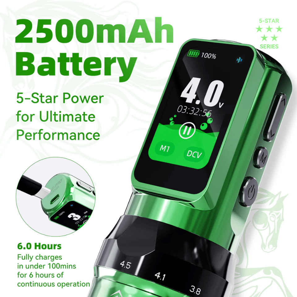 Mast Fold Pro Year Of Horse Kablosuz Dövme Makinesi (Ayarlanabilir Stroke)