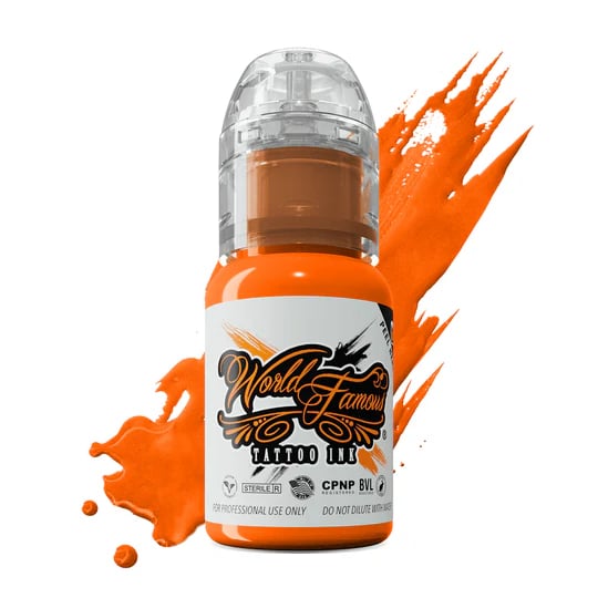 Must Haves 12 Bottle Ink Set - World Famous Ink Dövme Boyası - 1/2oz (12 color )