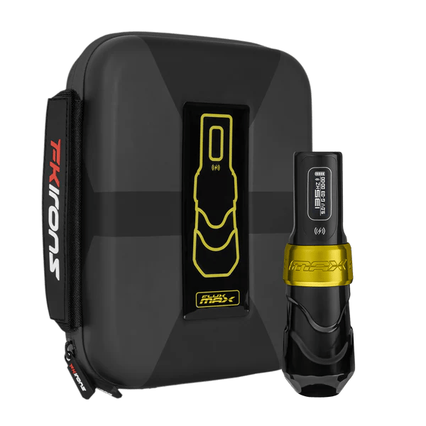 FK Irons Flux Max | 3.2 mm Stroke | Gold Stealth Renk | Tek Bataryalı - Kablosuz Dövme Makinesi