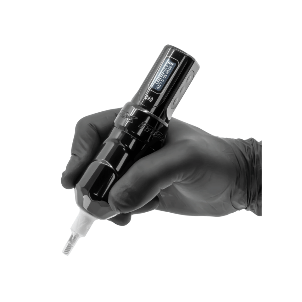 FK Irons Flux Max | 3.2 mm Stroke | Stealth Renk | Çift Bataryalı - Kablosuz Dövme Makinesi