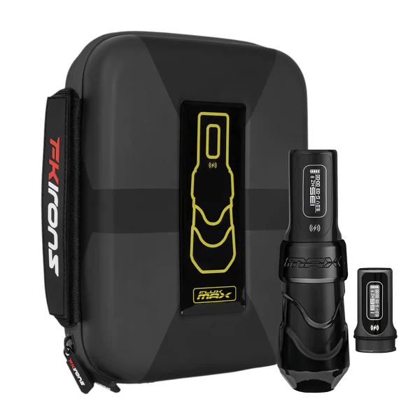 FK Irons Flux Max | 4.5 mm Stroke | Stealth Renk | Çift Bataryalı - Kablosuz Dövme Makinesi