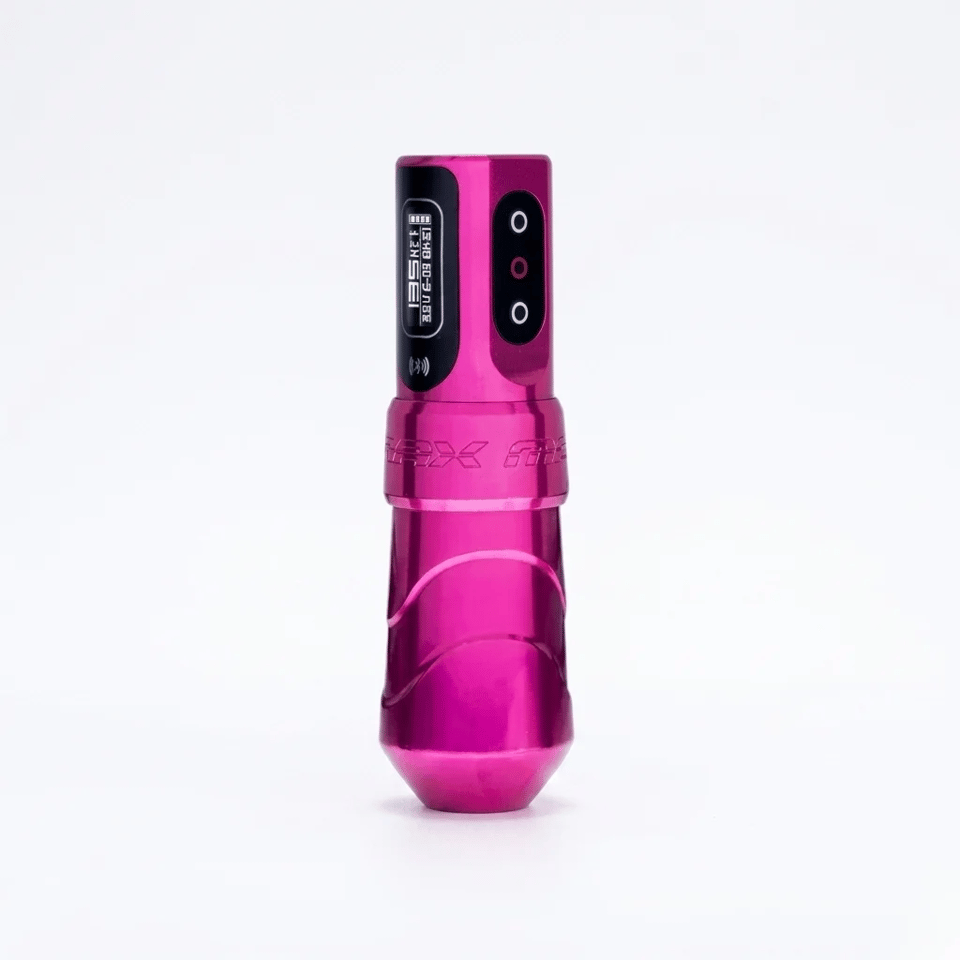 FK Irons Flux Max Bubblegum 3.2mm Stroke Tek Bataryalı Kablosuz Dövme Makinesi - Pembe