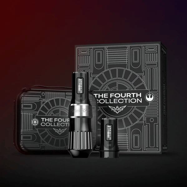 FK Irons Flux Max The Fourth Collection Dark Edition 4.0mm Çift Bataryalı Kablosuz Dövme Makinesi - Siyah