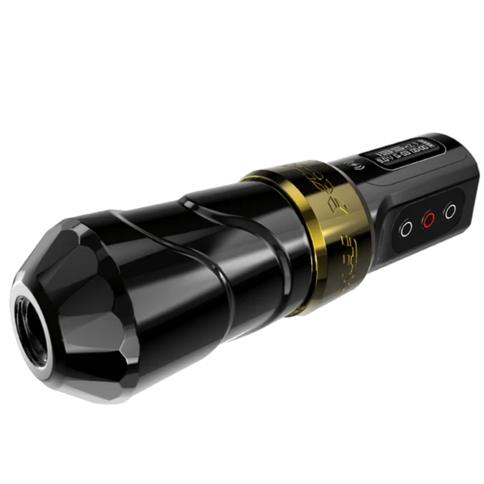 FK Irons Flux Max Gold Stealth 3.2mm Stroke Çift Bataryalı Kablosuz Dövme Makinesi - Gold