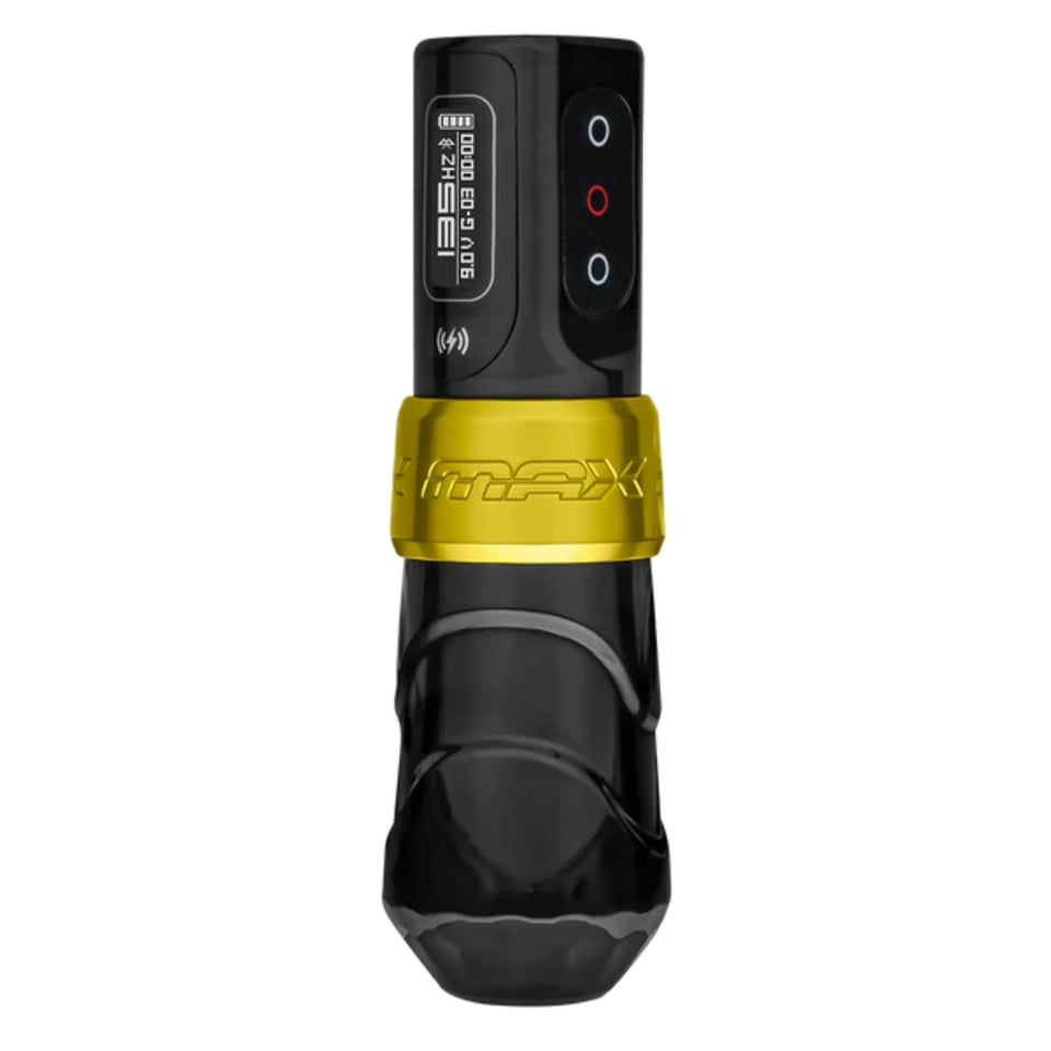 FK Irons Flux Max Gold Stealth 3.2mm Stroke Çift Bataryalı Kablosuz Dövme Makinesi - Gold