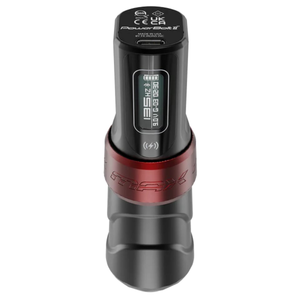 FK Irons Flux Max Yomico 3.2mm Stroke Çift Bataryalı Kablosuz Dövme Makinesi - Yomico Edition