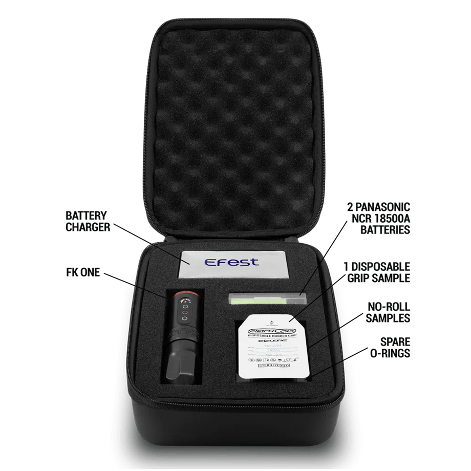 FK Irons One 3.0 mm Charcoal With Drop In Batttery - Kablosuz Dövme Makinesi