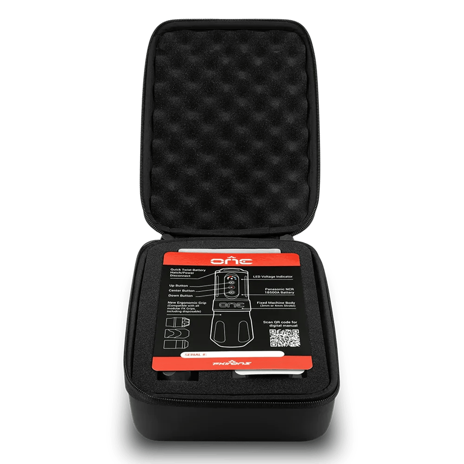 FK Irons One 4.0 mm Charcoal With Drop In Batttery - Kablosuz Dövme Makinesi