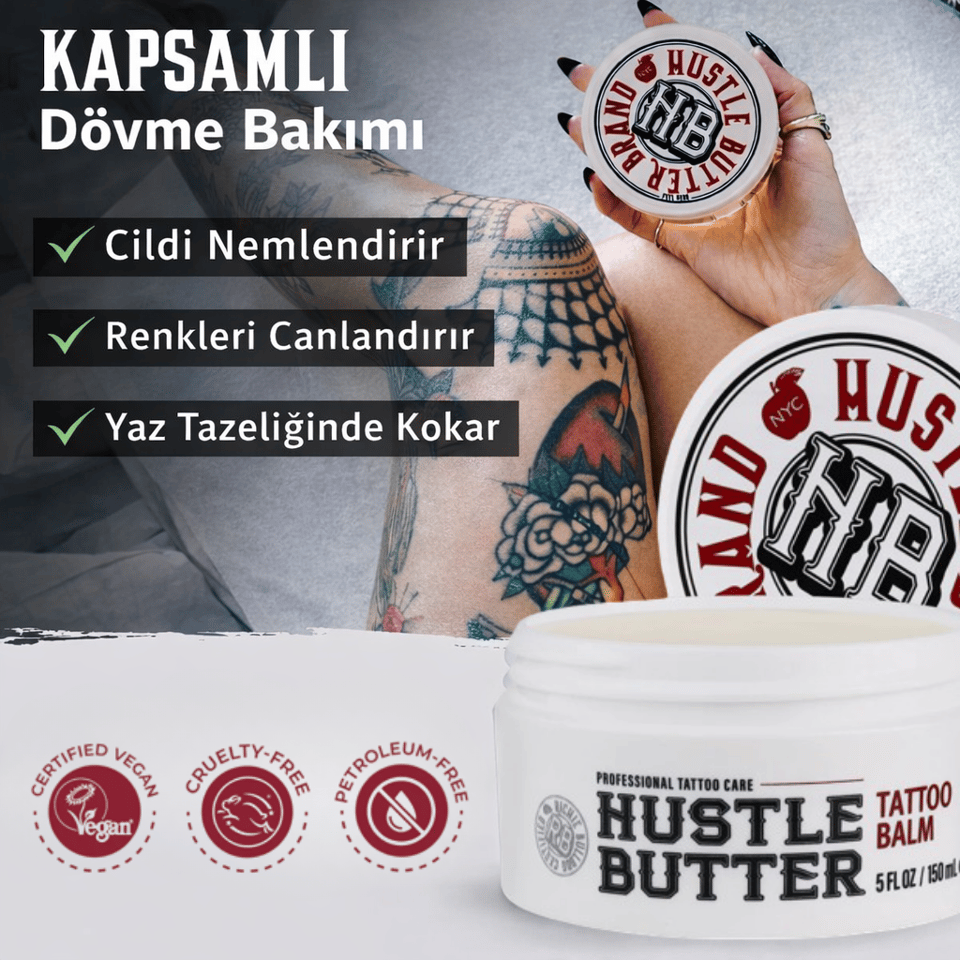 Hustle Butter Deluxe Tattoo Aftercare - 1oz/30ml Dövme Bakım Kremi