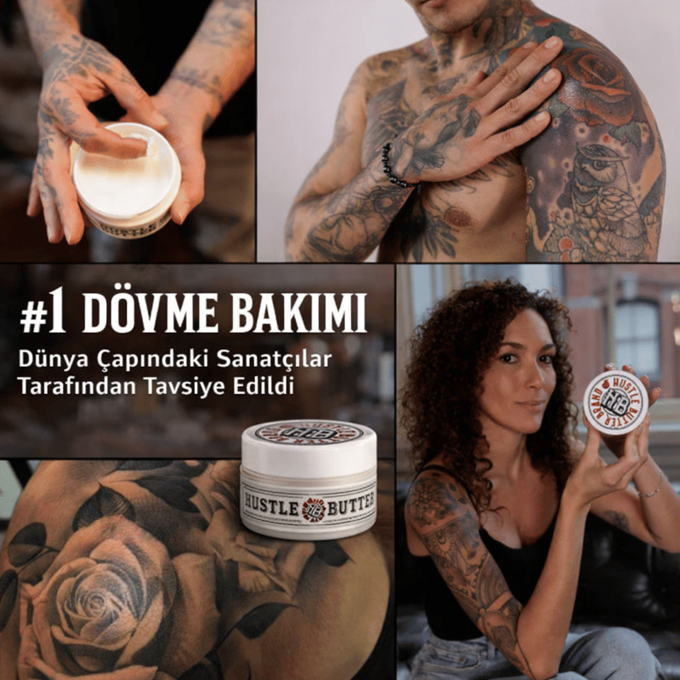 Hustle Butter Deluxe Tattoo Aftercare - 1oz/30ml Dövme Bakım Kremi