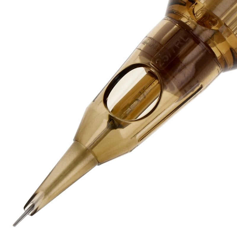 Kwadron 0807 RLLT 7 RL 0.25 mm Round Liner Long Taper Kartuş Dövme İğnesi 20 Adet
