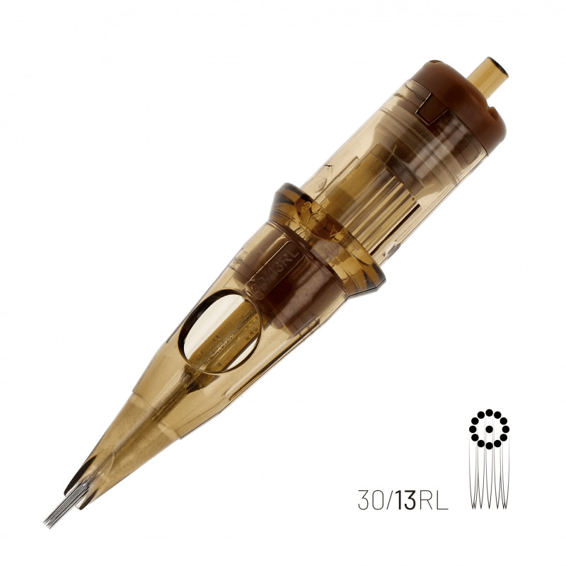 Kwadron 1013 RLLT 13 RL 0.30 mm Round Liner Long Taper Kartuş Dövme İğnesi 20 Adet