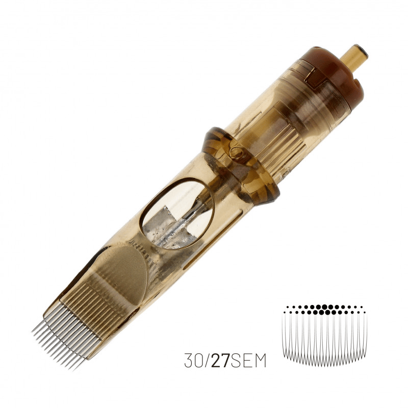 Kwadron 1027 SEMLT 27 SEMLT 0.30 mm Soft Edge Magnum Long Taper Kartuş Dövme İğnesi 20 Adet