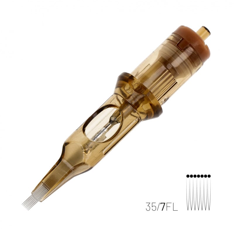 Kwadron 1207 FLLT 7 FL Flat Long Taper Kartuş Dövme İğnesi 20 Adet