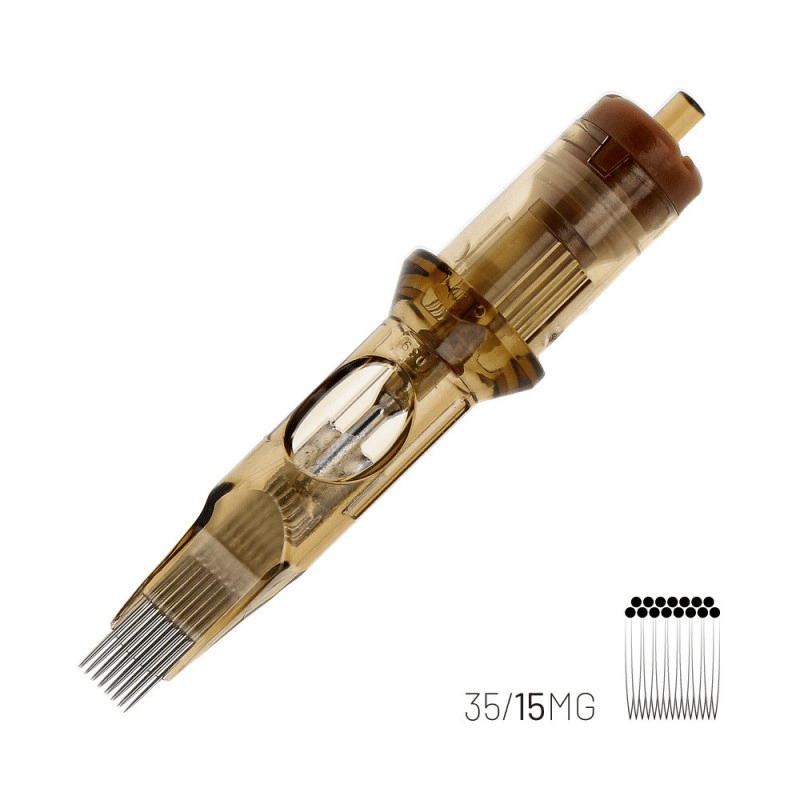 Kwadron 1215 MGLT 15 MGLT 0.35 mm Magnum Long Taper Kartuş Dövme İğnesi 20 Adet