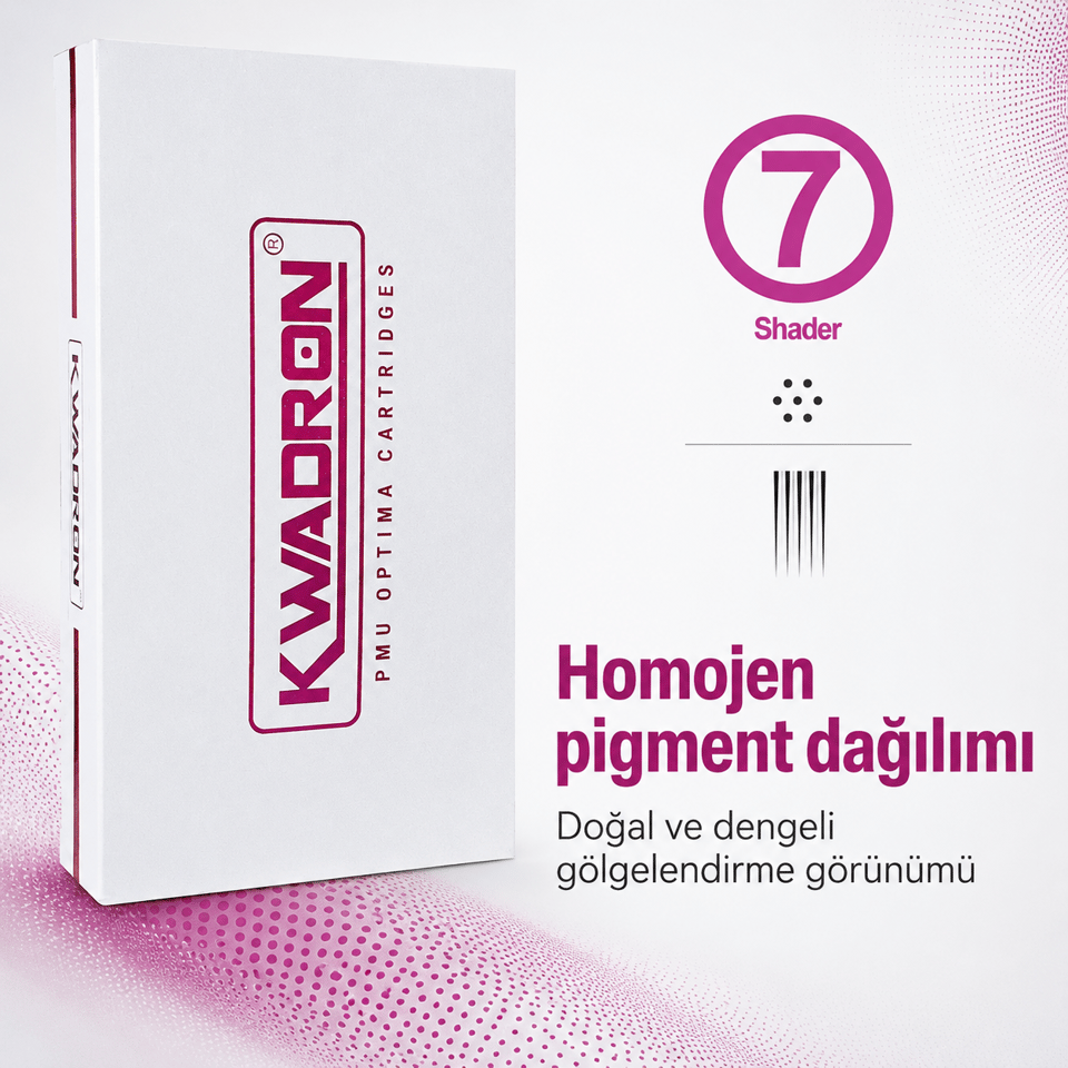 Kwadron PMU Optima 30/7 RSPT Round Shader Point Taper - Kartuş PMU İğnesi