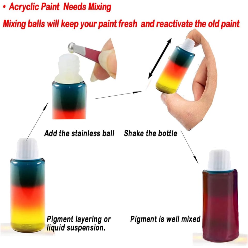 Magnetic Ball for Ink Mixer - Boya Karıştırıcı İçin Manyetik Top - Kutulu