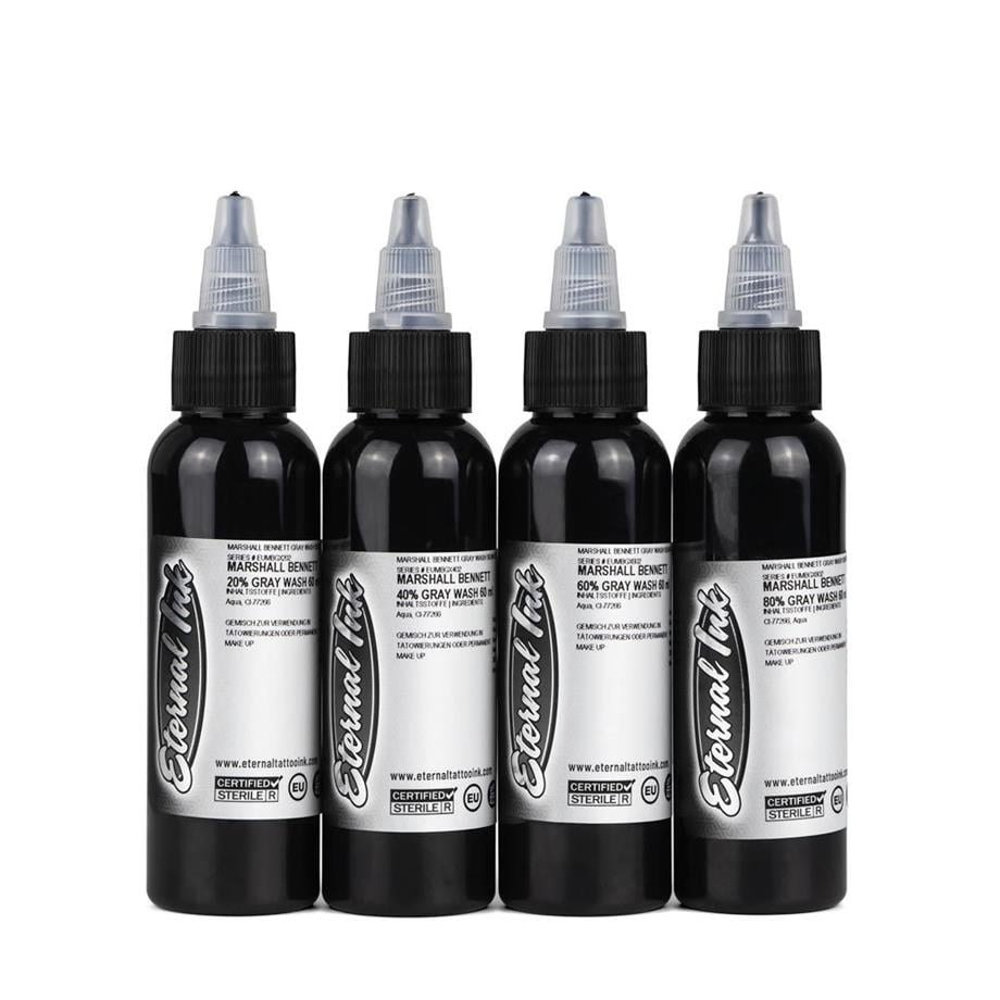 Marshall Bennett Gray Wash 4'lü Set - Eternal Ink - 4oz/120ml