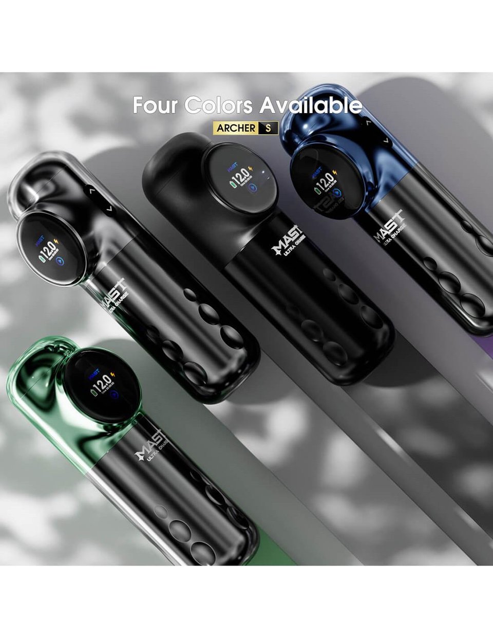 Mast Archer S Green & Black - Kablosuz Dövme Makinesi