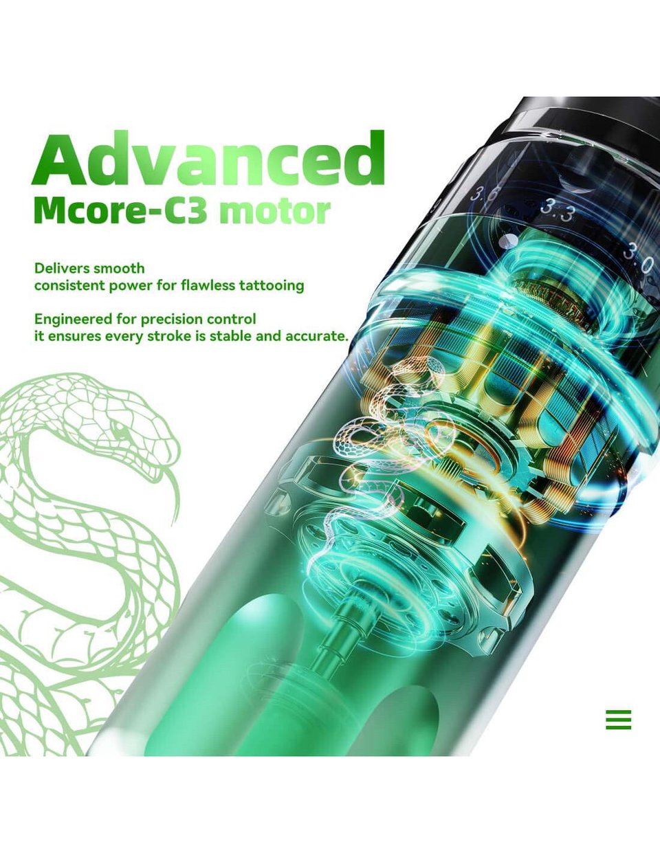 Mast Fold Pro Year Of Snake Edition - Kablosuz Dövme Makinesi