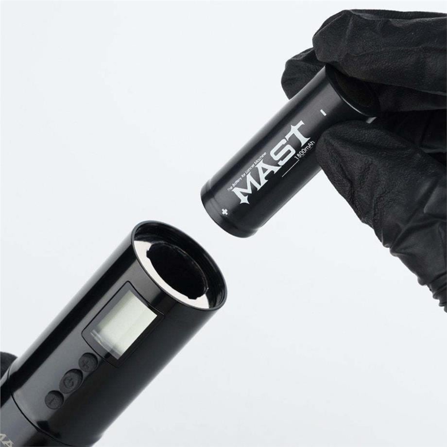 Mast Lancer Kablosuz Dövme Makinesi - Değiştirilebilir 2 Adet Pil - Black