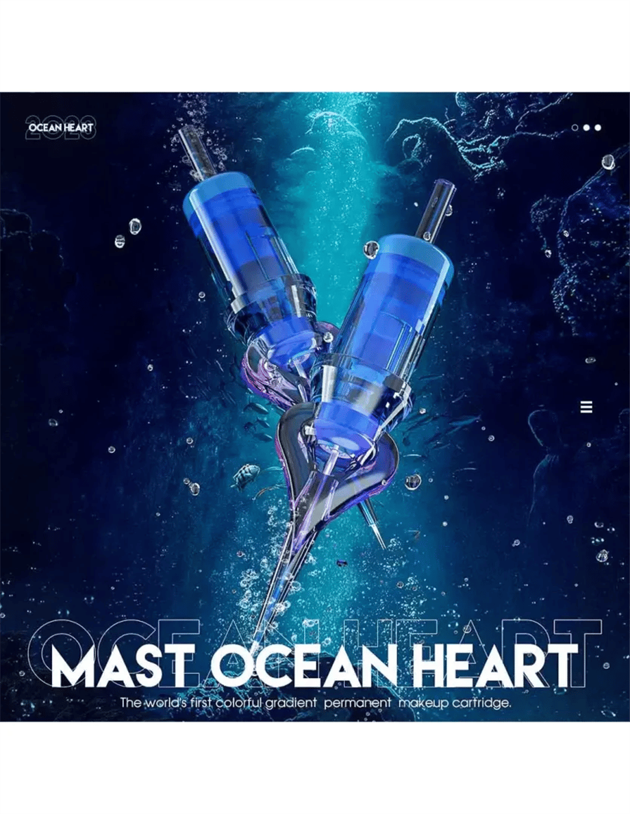 Mast Ocean Heart Cartridges 0801 RL Long Taper - Kartuş Kalıcı Makyaj İğnesi