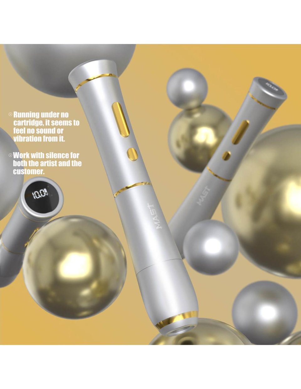 Mast P40 PMU Kablosuz Kalıcımakyaj Makinesi | Siyah Renk